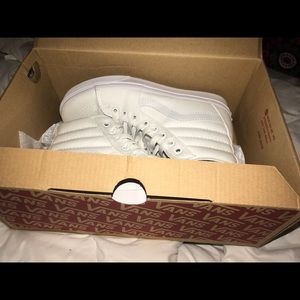 White Women’s Vans, High Top